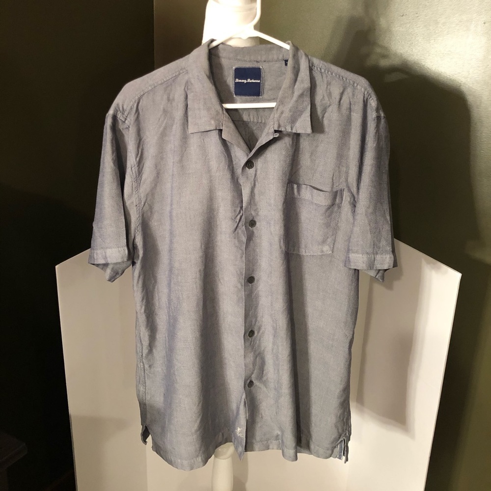 Tommy Bahama Blue Casual Button Down Shirt